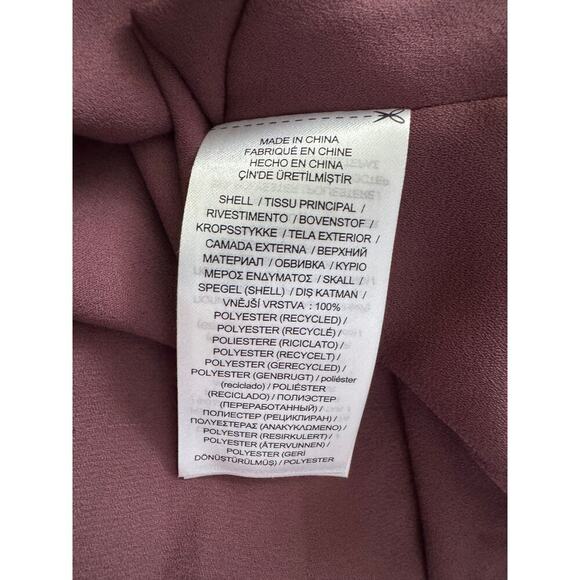 Lauren Ralph Lauren Floral Crinkle Georgette Miniskirt Purple Mauve Size 14 NEW - Picture 6 of 7